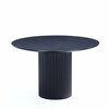 Manhattan Comfort Hathaway 59.05 Round Dining Table in Black DT05-BK